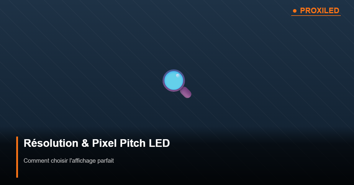 Pixel pitch écran LED expliqué simplement - P2.5 P3.91 Proxiled