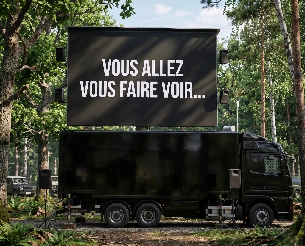 Situation réelle — Camion LED 30m² Foret.webp