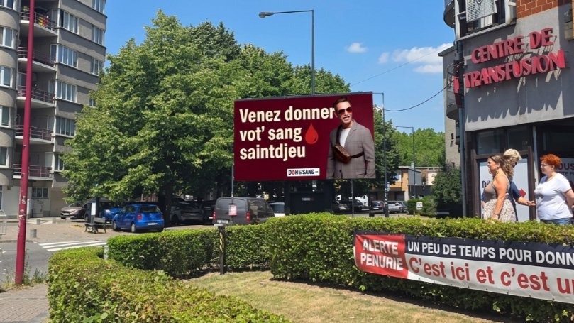 Campagne à Charleroi (Rond-point Boule et Bill)